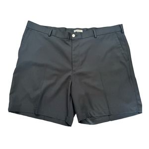 Peter Millar Black Golf Shorts Chino Shorts Men's Athletic size 42 Flat Front